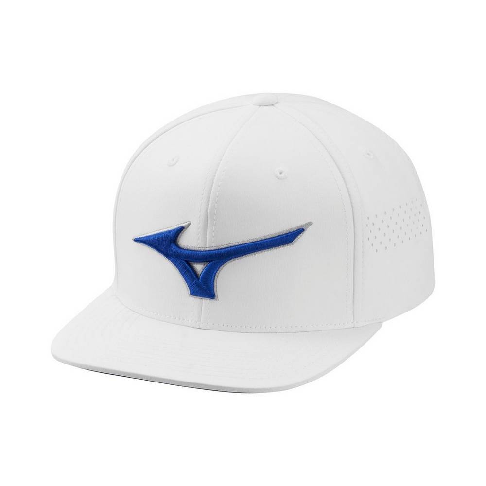 Mizuno Men's Tour Flat Snapback Hat White (260336-DTQ)